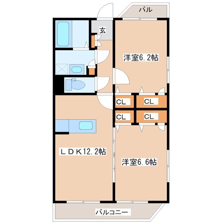 デューク筑紫野の物件間取画像